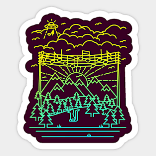 Mountain Notes Sticker